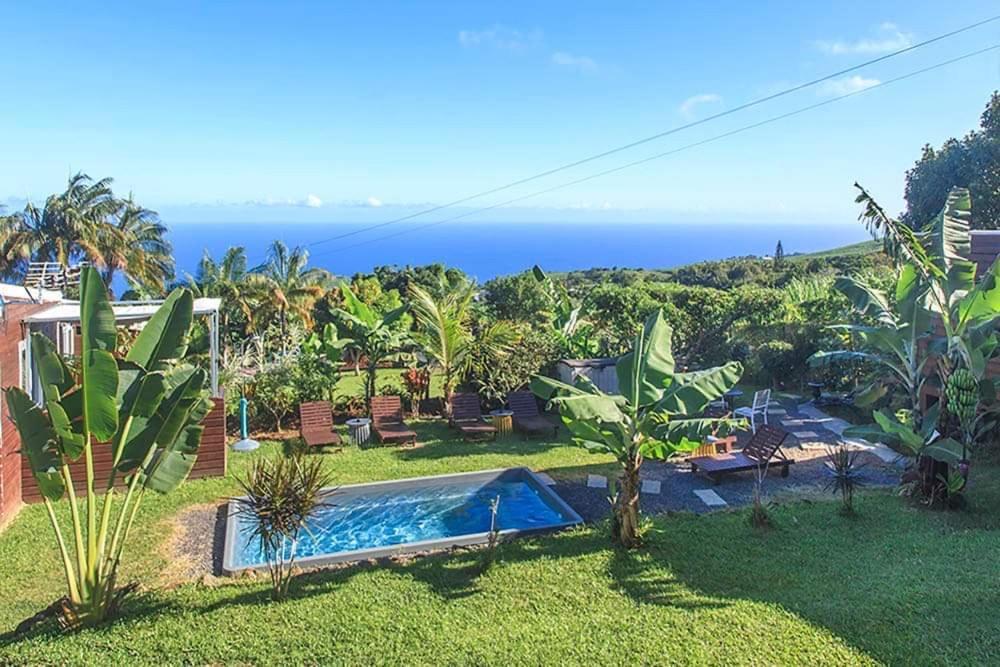 L'escapade créole Bungalow Bananier jacuzzi privatif Saint-Joseph Esterno foto